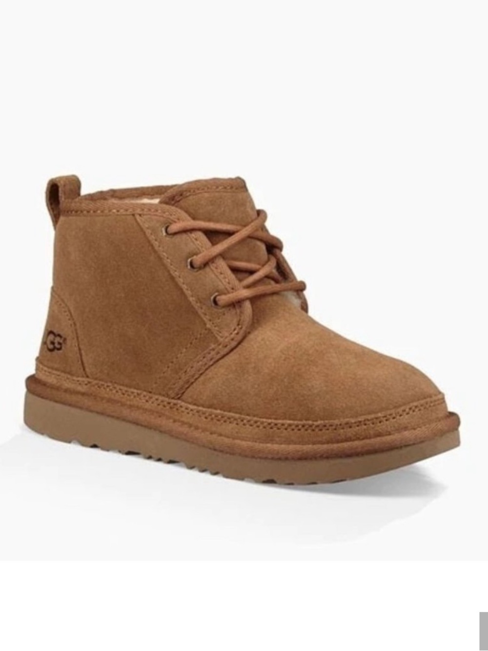 UGG Kids Boots Chukka Neumel Chestnut Brown Suede Kids Size 2